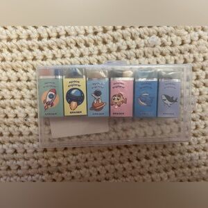 Individually wrapped six Eraser Set